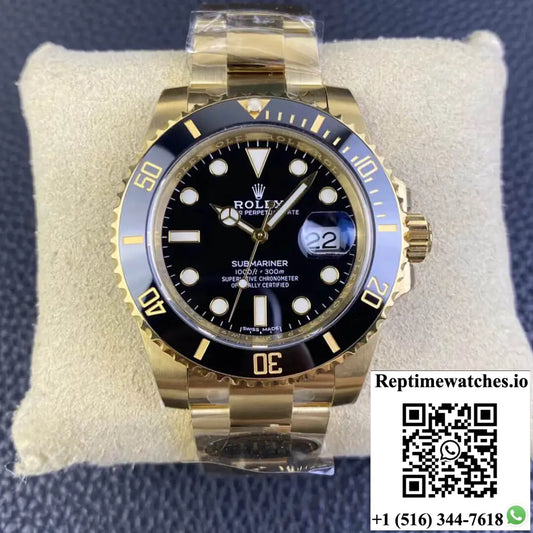 Rolex Submariner 116618LN-97208 Clean Factory Yellow Gold - Watches
