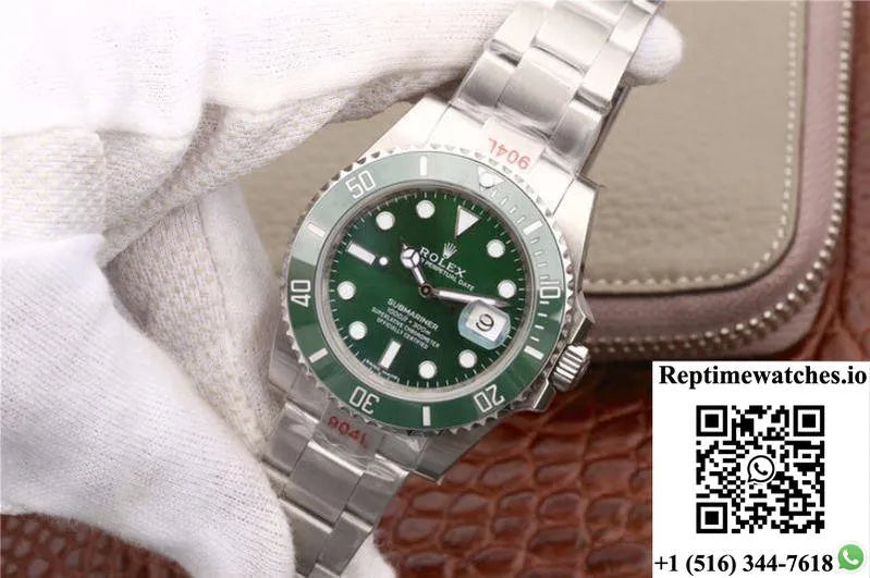 Rolex Submariner Date 116610Lv Noob Factory V9 Green Ceramic Bezel-Rep Time Watches