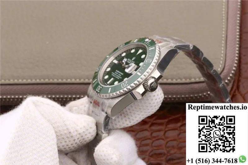 Rolex Submariner Date 116610Lv Noob Factory V9 Green Ceramic Bezel-Rep Time Watches