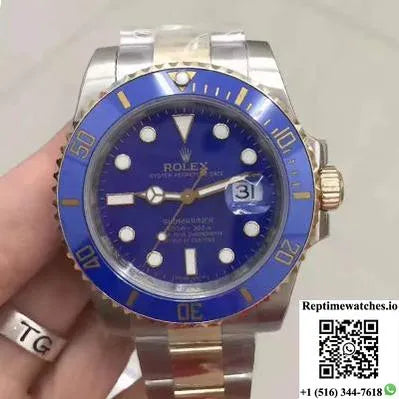 Rolex Submariner Date 116613Lb Noob Factory V8 Blue Dial-Rep Time Watches