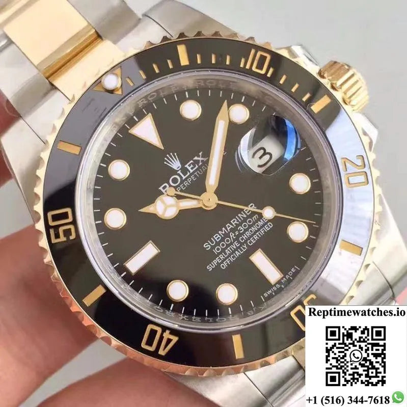 Rolex Submariner Date 116613Ln Noob Factory V8 Black Dial-Rep Time Watches