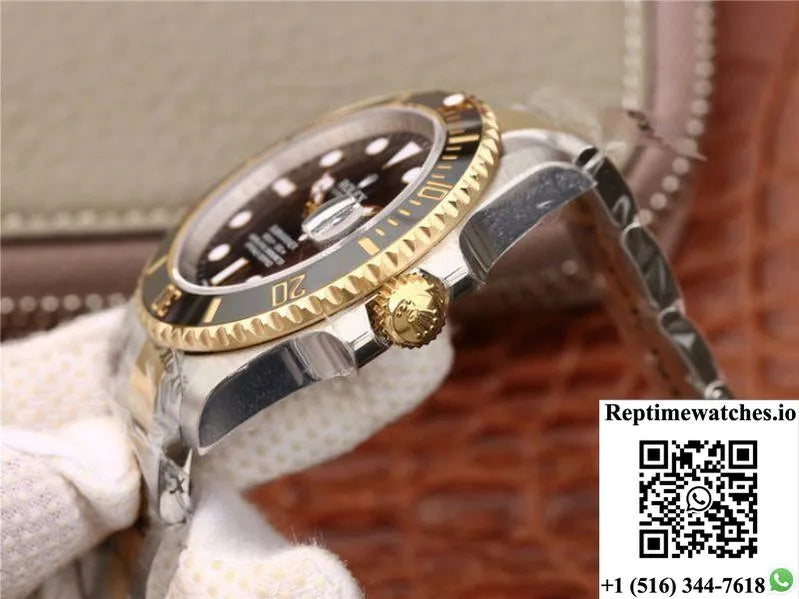 Rolex Submariner Date 116613Ln Vr Factory 18K Yellow Gold Wrapped Black Dial-Rep Time Watches