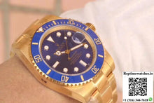 Rolex Submariner Date 116618LB VR Factory 18K Yellow Gold Wrapped Blue Dial - Watches