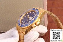 Rolex Submariner Date 116618LB VR Factory 18K Yellow Gold Wrapped Blue Dial - Watches
