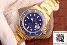 Rolex Submariner Date 116618LB VR Factory 18K Yellow Gold Wrapped Blue Dial - Watches