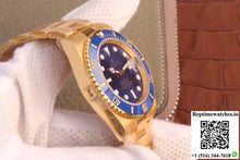 Rolex Submariner Date 116618LB VR Factory 18K Yellow Gold Wrapped Blue Dial - Watches