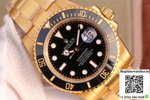 Rolex Submariner Date 116618LN VR Factory 18K Yellow Gold Wrapped Black Dial - Watches