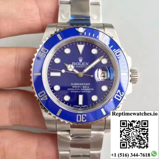 Rolex Submariner Date 116619LB 40MM Noob Factory Blue Dial - Watches
