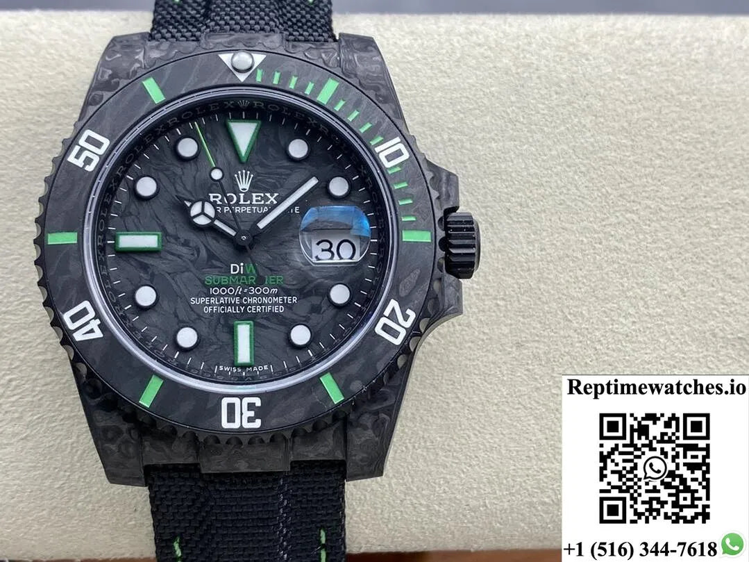 Rolex Submariner Diw Customized Vs Factory Carbon Fiber Case-Rep Time Watches