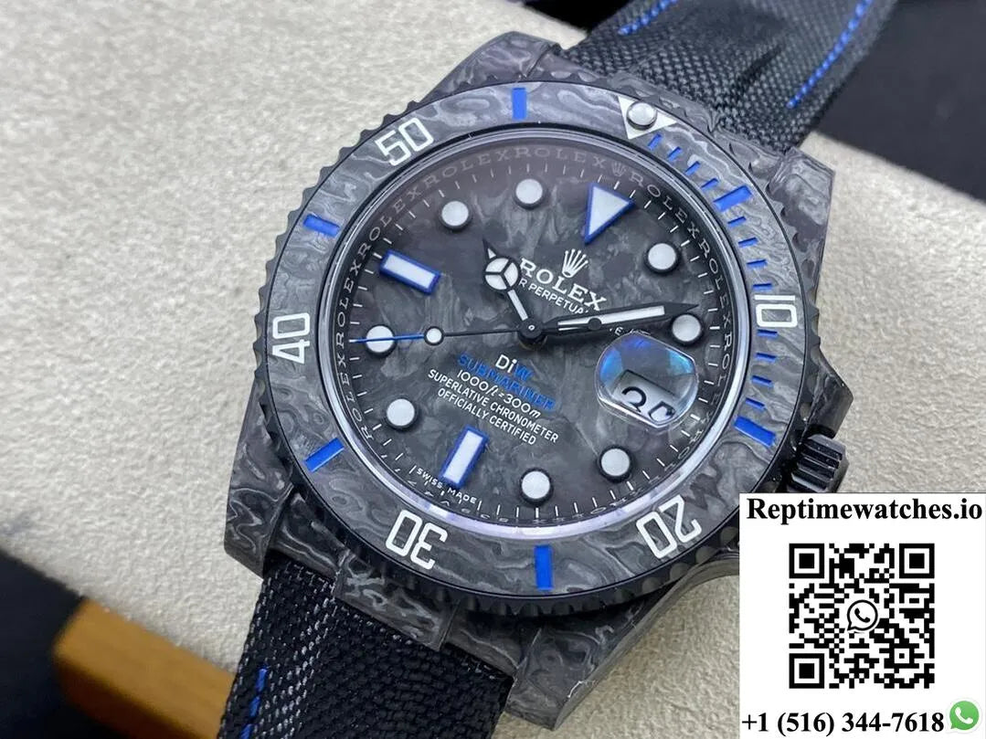 Rolex Submariner Diw Customized Vs Factory Carbon Fiber Material-Rep Time Watches
