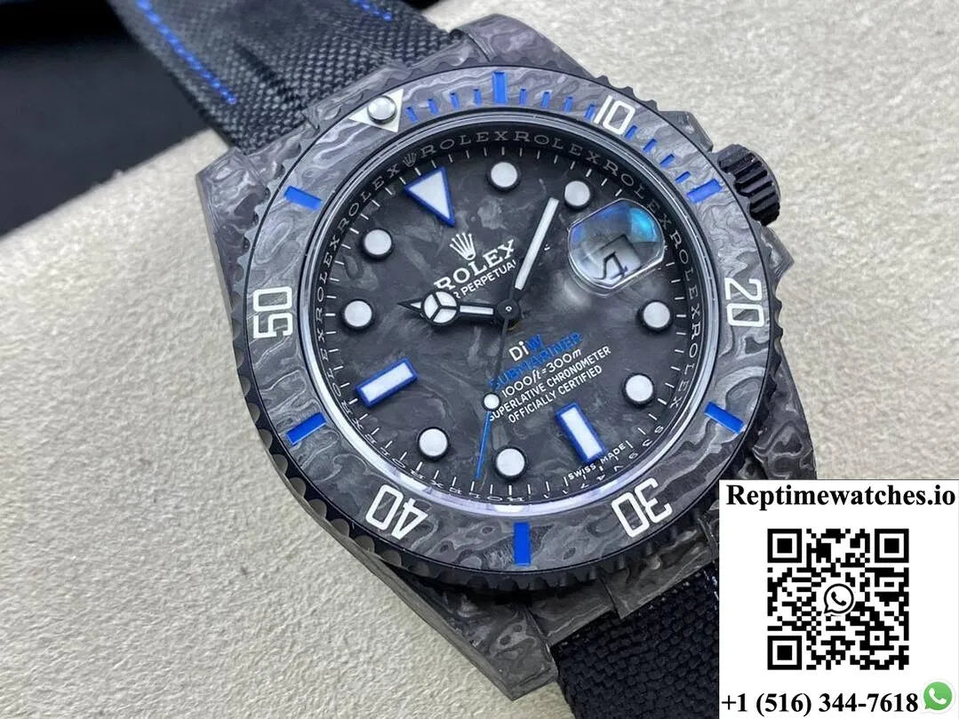 Rolex Submariner Diw Customized Vs Factory Carbon Fiber Material-Rep Time Watches