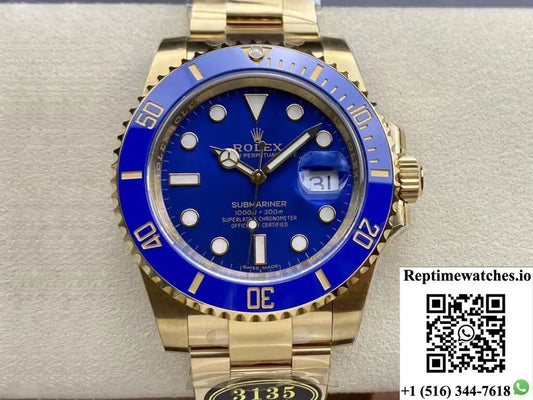 Rolex Submariner M116618Lb-0003 Clean Factory Blue Bezel-Rep Time Watches