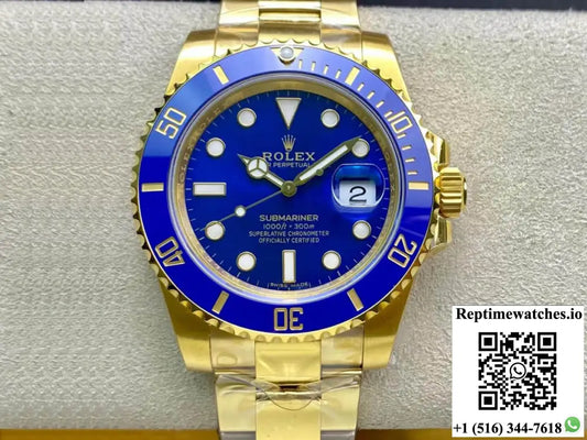 Rolex Submariner M116618LB-0003 VS Factory Yellow Gold - Watches