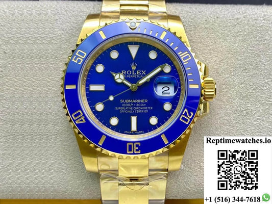 Rolex Submariner M116618Lb-0003 Vs Factory Yellow Gold-Rep Time Watches