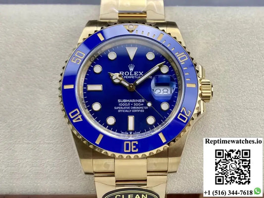 Rolex Submariner M126618lb-0002 41MM Clean Factory Yellow Gold - Watches