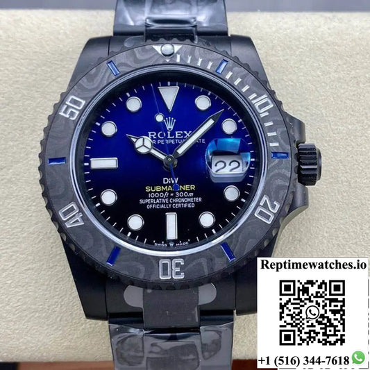 Rolex Submariner VS Factory Carbon Fiber Blue Gradient Dial - Watches