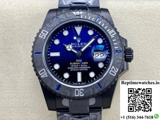 Rolex Submariner Vs Factory Carbon Fiber Blue Gradient Dial-Rep Time Watches