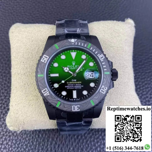 Rolex Submariner VS Factory Carbon Fiber Green Gradient Dial - Watches