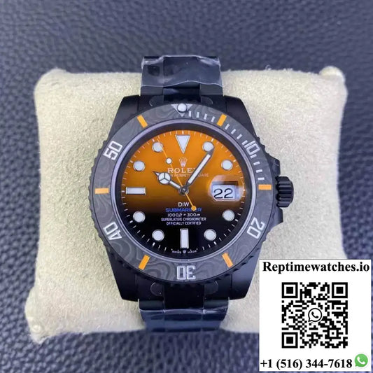 Rolex Submariner VS Factory Carbon Fiber Orange Gradient Dial - Watches