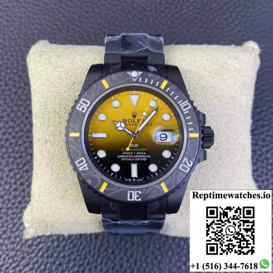 Rolex Submariner VS Factory Carbon Fiber Yellow Gradient Dial - Watches