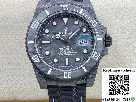 Rolex Submariner Vs Factory Diw Carbon Fiber Dial-Rep Time Watches