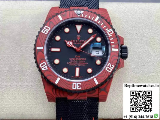Rolex Submariner VS Factory Red Carbon Fiber Case - Watches