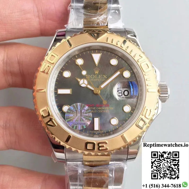 Rolex Yacht Master 116621 40Mm Jf Factory Patina Dial-Rep Time Watches