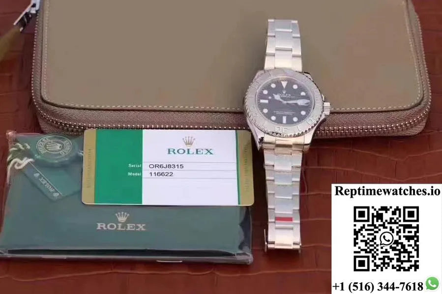 Rolex Yacht Master 116622 40Mm Ew Factory Black Dial-Rep Time Watches
