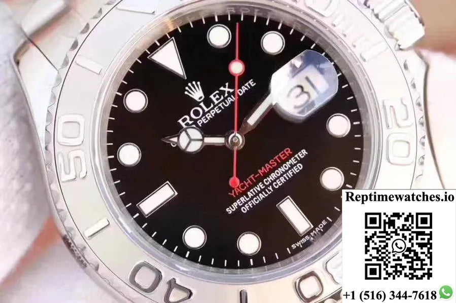 Rolex Yacht Master 116622 40Mm Ew Factory Black Dial-Rep Time Watches