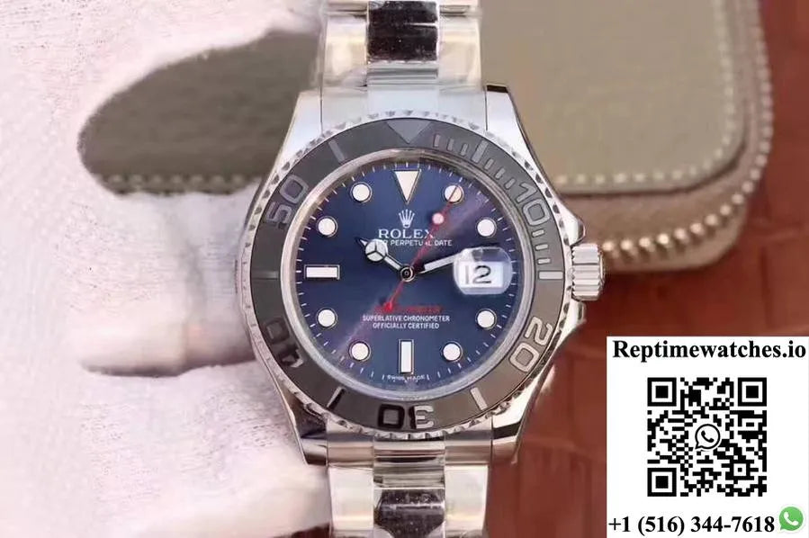 Rolex Yacht Master 116622 40Mm Ew Factory Blue Dial-Rep Time Watches