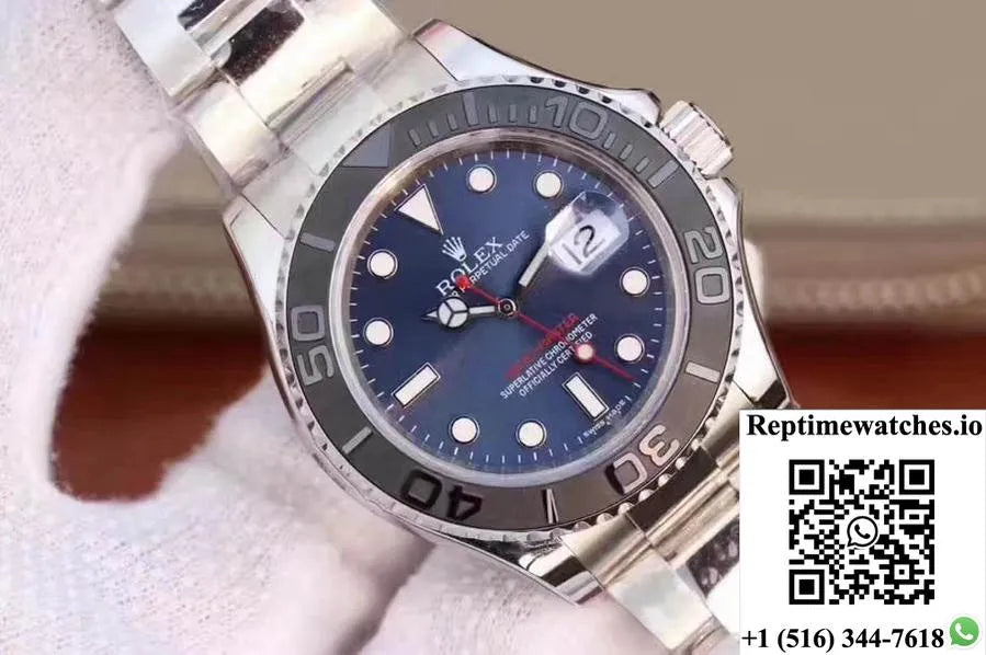 Rolex Yacht Master 116622 40Mm Ew Factory Blue Dial-Rep Time Watches