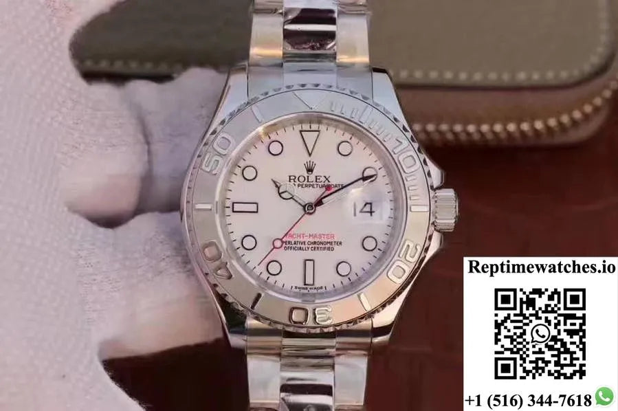 Rolex Yacht Master 116622 40Mm Ew Factory White Dial-Rep Time Watches