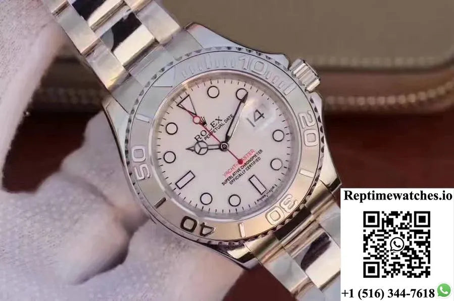 Rolex Yacht Master 116622 40Mm Ew Factory White Dial-Rep Time Watches