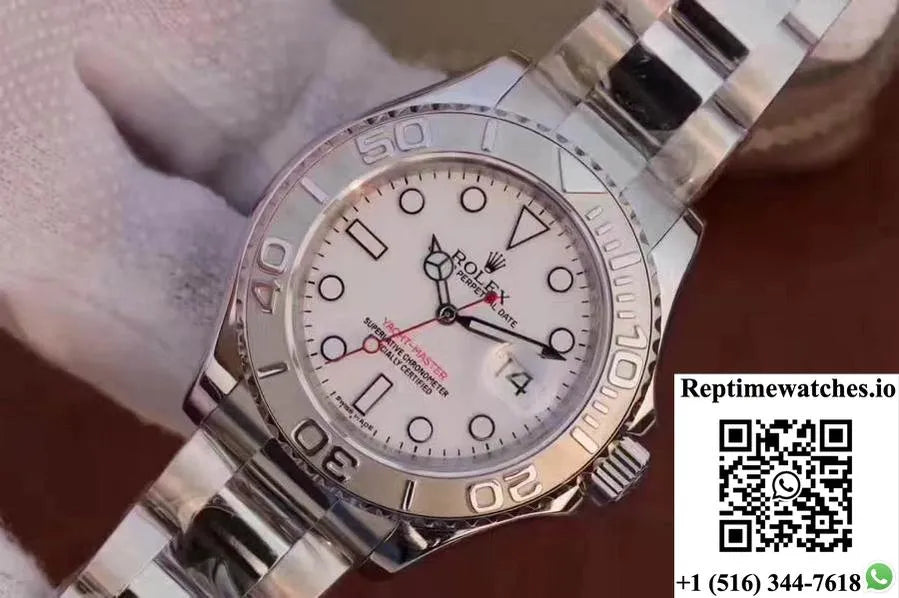 Rolex Yacht Master 116622 40Mm Ew Factory White Dial-Rep Time Watches