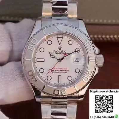 Rolex Yacht Master 116622 40Mm Ew Factory White Dial-Rep Time Watches