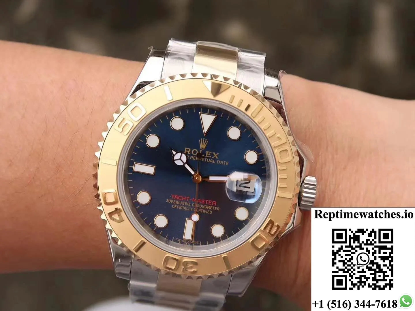 Rolex Yacht Master 116623 Blue Dial-Rep Time Watches