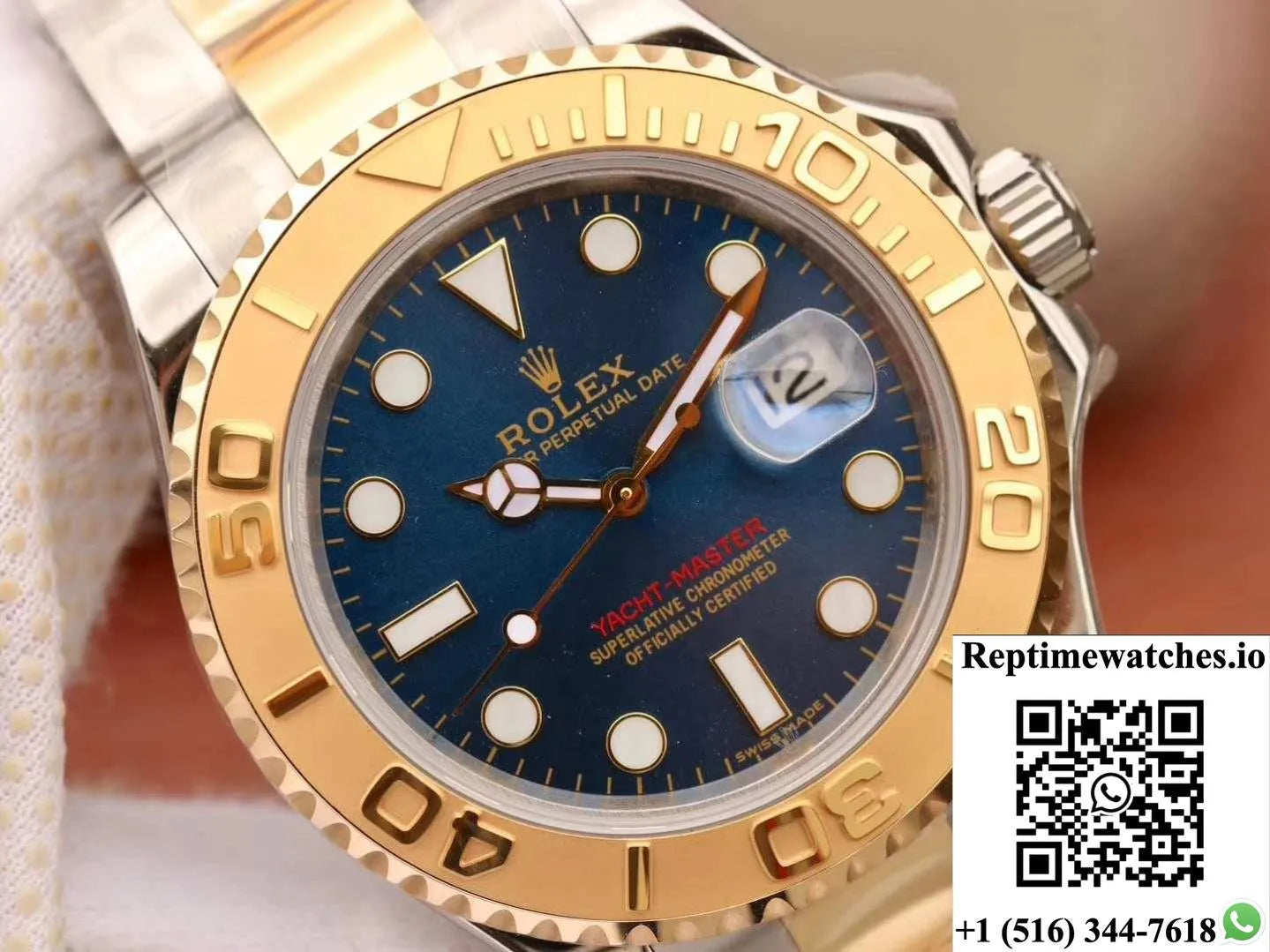 Rolex Yacht Master 116623 Blue Dial-Rep Time Watches