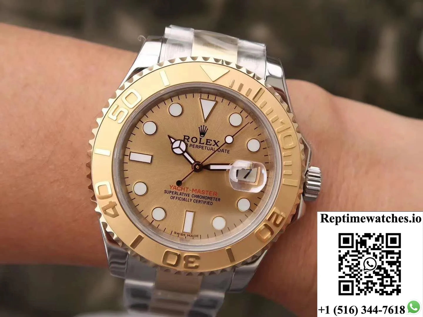 Rolex Yacht Master 116623 Champagne Dial-Rep Time Watches