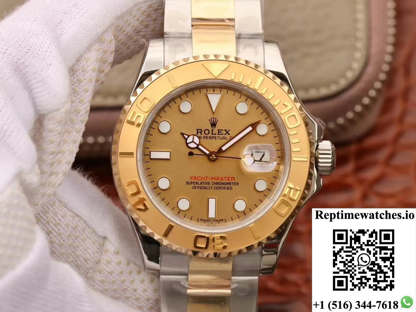 Rolex Yacht Master 116623 Champagne Dial-Rep Time Watches