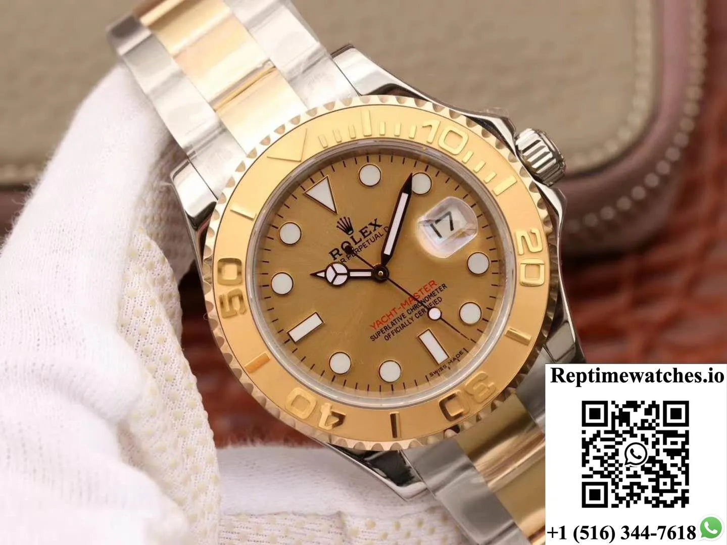 Rolex Yacht Master 116623 Champagne Dial-Rep Time Watches