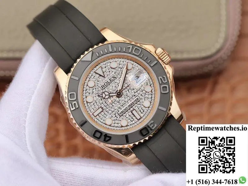 Rolex Yacht Master 116655 40Mm Diamond Dial-Rep Time Watches