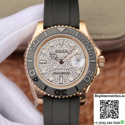 Rolex Yacht Master 116655 40Mm Diamond Dial-Rep Time Watches