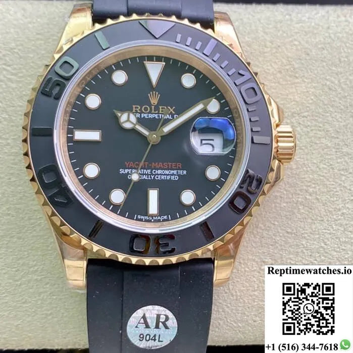 Rolex Yacht Master 116655 Ar Factory Rose Gold-Rep Time Watches