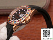 Rolex Yacht Master 116695SATS 40MM Noob Factory 18K Rose Gold Wrapped Black Dial - Watches