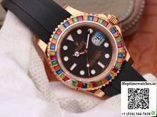 Rolex Yacht Master 116695SATS 40MM Noob Factory 18K Rose Gold Wrapped Black Dial - Watches