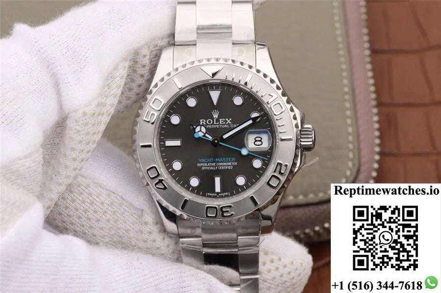 Rolex Yacht Master 268622-0002 Ar Factory Grey Dial-Rep Time Watches