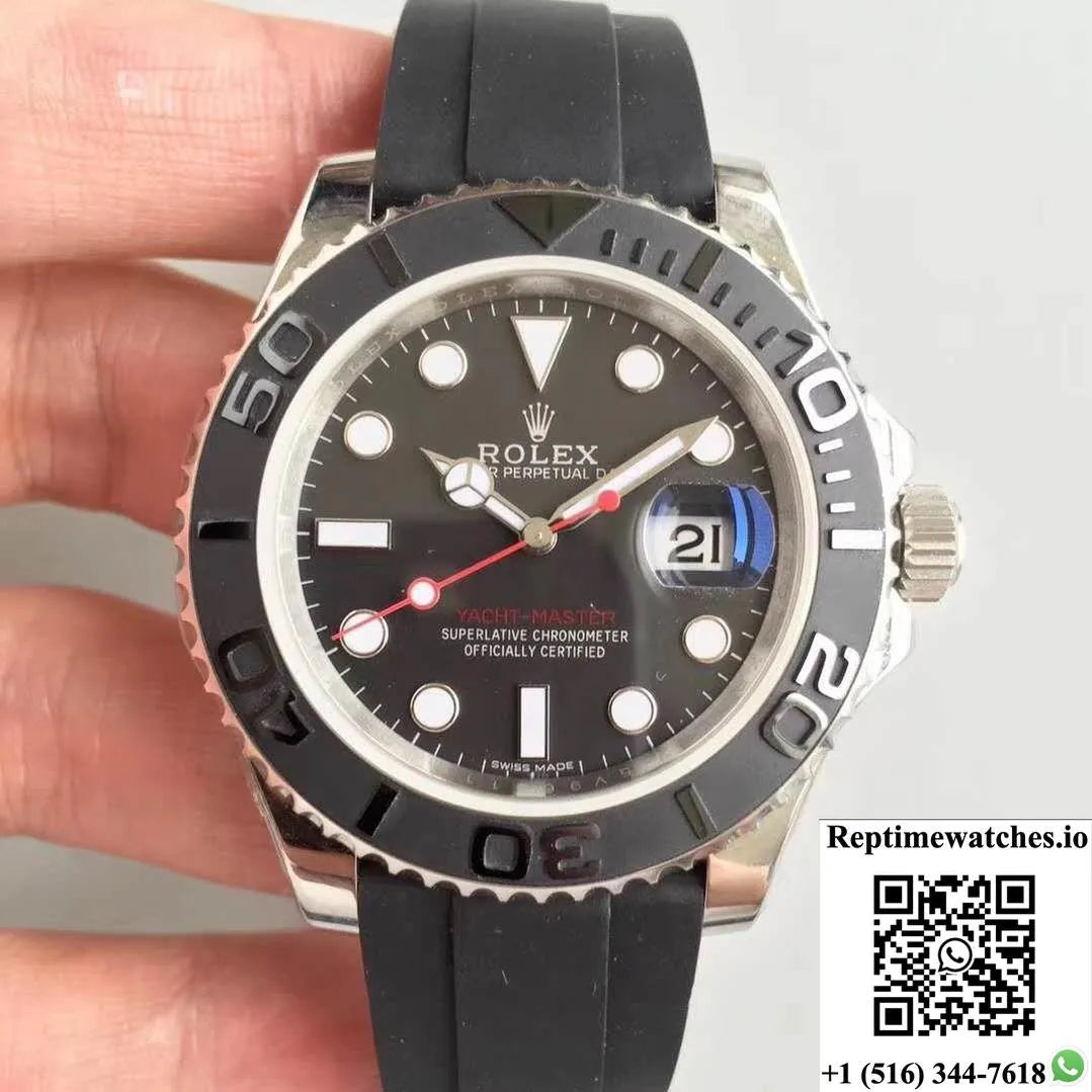 Rolex Yacht Master Custom 116655 40Mm Ar Factory Stainless Steel Case-Rep Time Watches