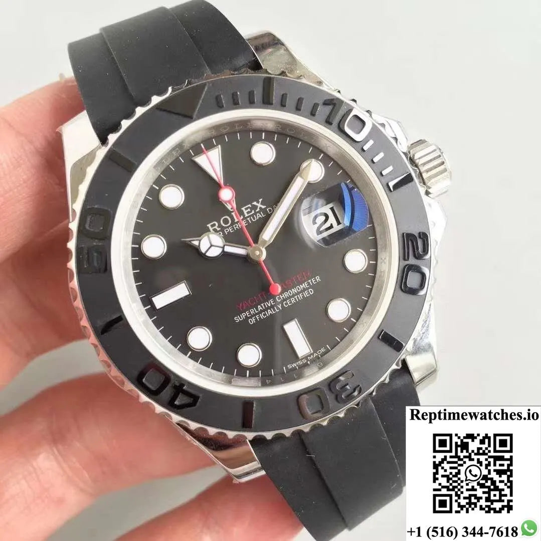 Rolex Yacht Master Custom 116655 40Mm Ar Factory Stainless Steel Case-Rep Time Watches