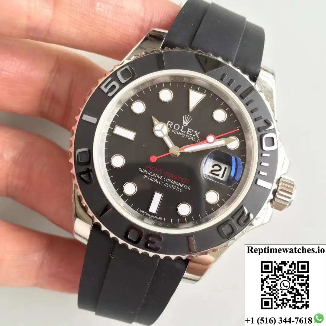 Rolex Yacht Master Custom 116655 40Mm Ar Factory Stainless Steel Case-Rep Time Watches