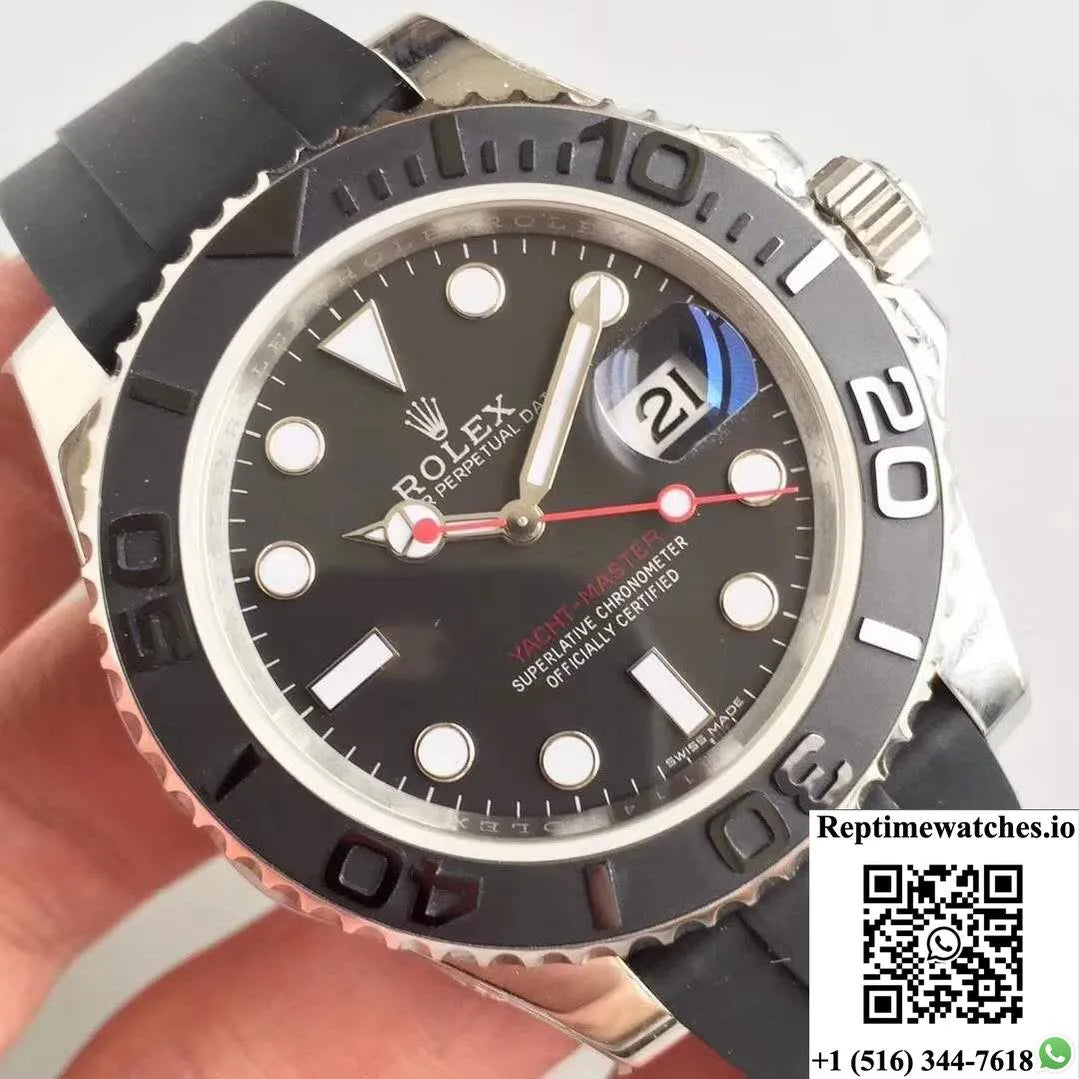 Rolex Yacht Master Custom 116655 40Mm Ar Factory Stainless Steel Case-Rep Time Watches